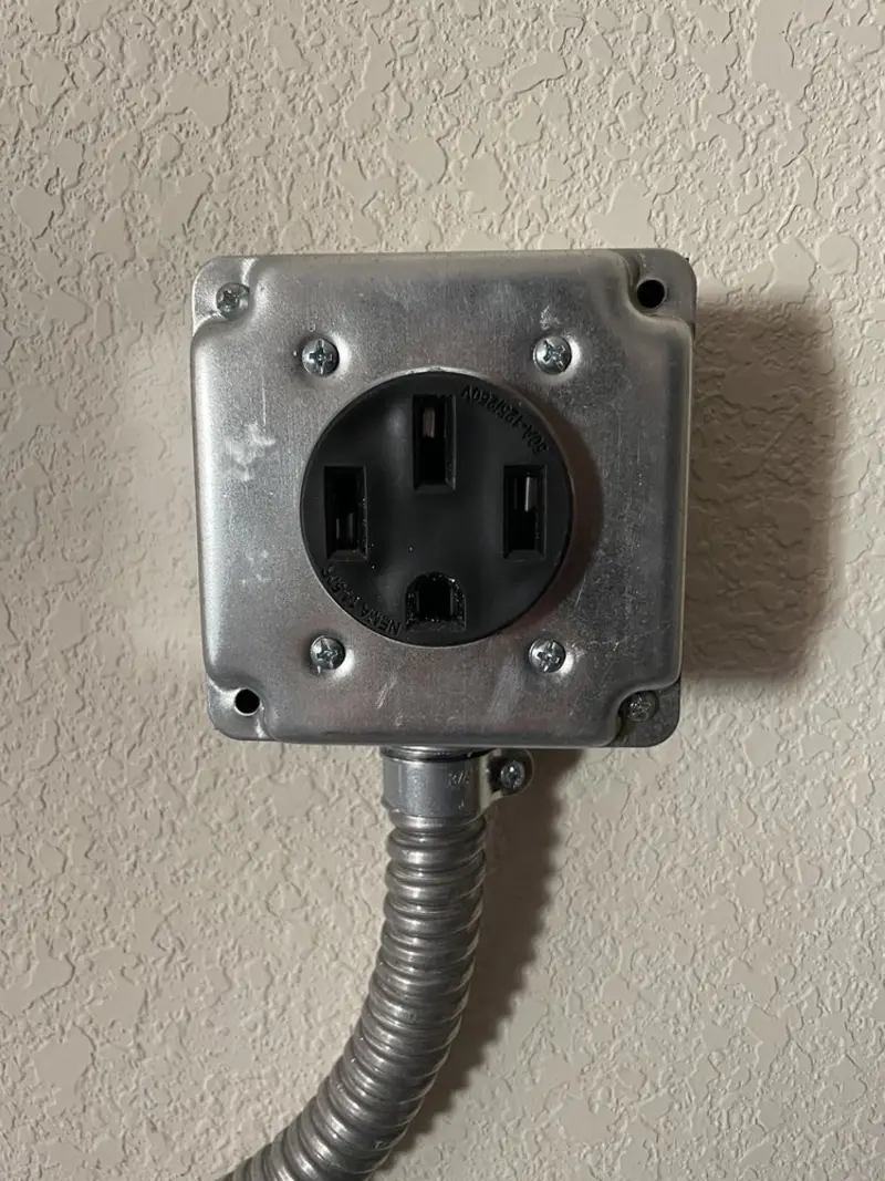 NEMA 14-50 outlet installed for Smart Home Electrical in Lake Park